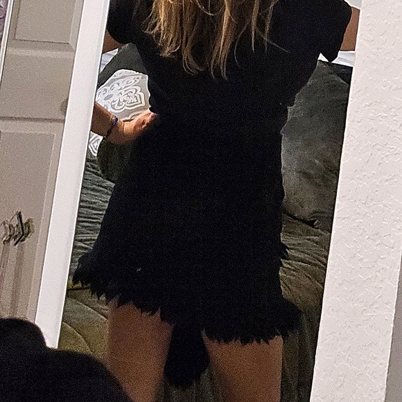 European  Clothes Beautique Wool assimetrical skirt. Size 4 - Picture 9 of 9